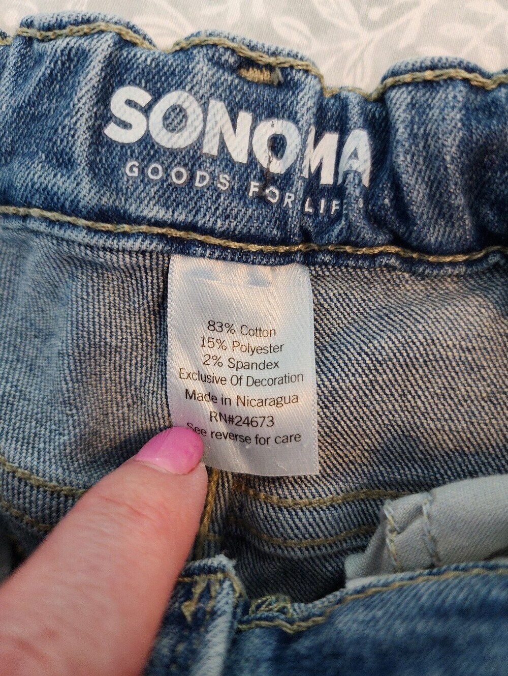 Sonoma Goods For Life Straight-Fit Flexwear Denim Jeans, Boys Size 14 - Picture 5 of 7